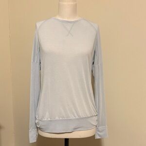 Lija Light Blue Long Sleeve Women's Top